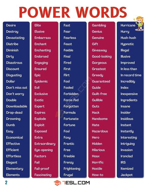 words related to power.